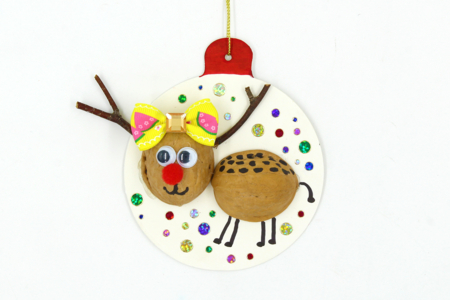 Christmas Reindeer with Walnut Shells - 3 - Christmas Crafts - 10doigts.com - !! Old tutorials to delete !! – 10doigts.fr