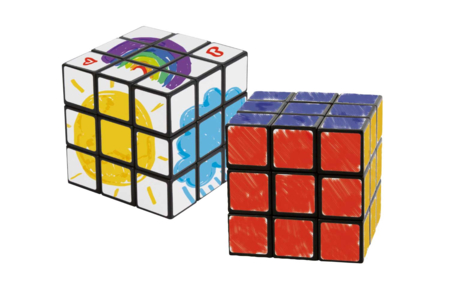 cubo de rubik blanco - Juegos de mesa para fabricar – 10doigts.fr