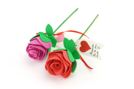 Rubber Roses to Make - 4 - Creative Kits for Mother's Day - 10doigts.com - Creative Kits for Mother's Day – 10doigts.fr