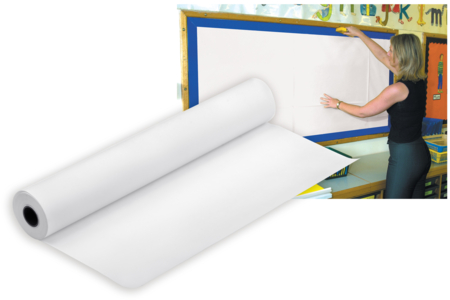 White poster paper roll - 25 meters - 1 - Poster Paper - 10doigts.com - Poster Paper – 10doigts.fr
