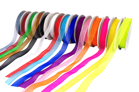 Organza Ribbons, 10 m - 15 Pieces - 1 - Ribbons and Bows - 10doigts.com - Ribbons and Bows – 10doigts.fr