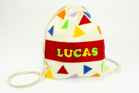 mochila de algodón para la vuelta al colegio niños manualidades - Actividades manuales de mercería y punto – 10doigts.fr