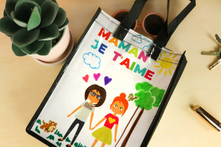 Customizable Bag - 30 cm - 2 - Fabric Bags and Pouches - 10doigts.com - Fabric Bags and Pouches – 10doigts.fr