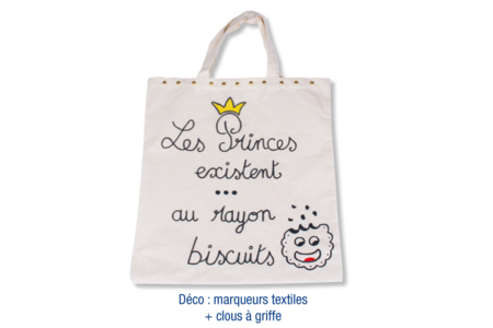 Bolsa de algodón - 42 x 37 cm - Algodón, lino - Textiles – 10doigts.fr