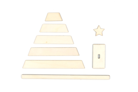 DIY Wooden Slatted Christmas Tree - 4 - Christmas Wooden Objects - 10doigts.com - Christmas Wooden Objects – 10doigts.fr