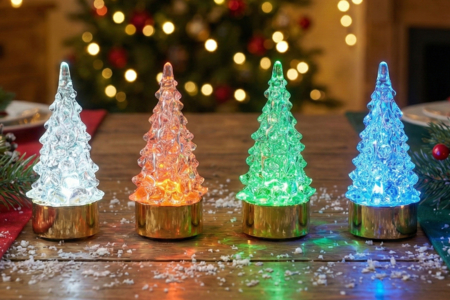 Multicolored LED Christmas Trees - 4 Pieces - 1 - Lighting Articles, String Lights and LED Candles - 10doigts.com - Lighting Articles, String Lights and LED Candles – 10doigts.fr