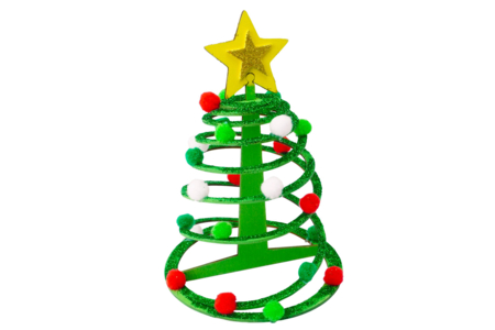 árbol espiral decorado - Decoraciones de Navidad de madera – 10doigts.fr