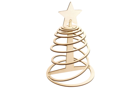 abeto espiral de madera - Decoraciones de Navidad de madera – 10doigts.fr