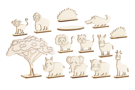 Wooden Scene to Assemble - The Jungle - 1 - Wooden Games and Toys - 10doigts.com - Wooden Games and Toys – 10doigts.fr
