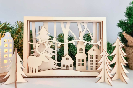 3D Village Christmas Scene to Assemble - 3 - Christmas Villages and Nativity Scenes to Create - 10doigts.com - Christmas Villages and Nativity Scenes to Create – 10doigts.fr