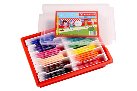 Schoolpack 144 rotuladores de colorear STABILO power - Rotuladores de punta media – 10doigts.fr