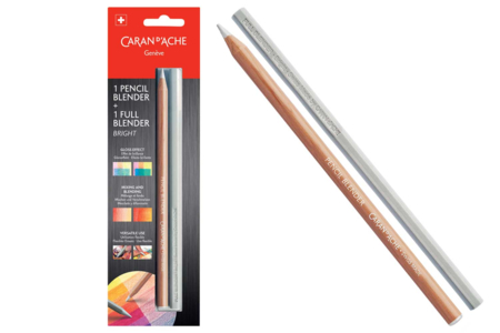 Set de crayones difuminadores y difuminador completo - 2 pcs - Accesorios de dibujo Bellas Artes – 10doigts.fr