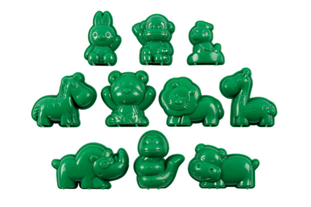 Plastic Animal Molds - 10 Pieces - 0 - Molds for plaster, soap, concrete ... - 10doigts.com - Molds for plaster, soap, concrete ... – 10doigts.fr