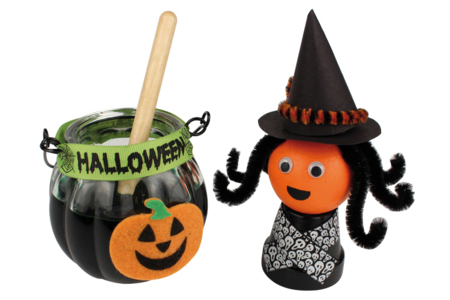 Pumpkin Felt Stickers - 12 pcs - 4 - Halloween Creative Accessories - 10doigts.com - Halloween Creative Accessories – 10doigts.fr