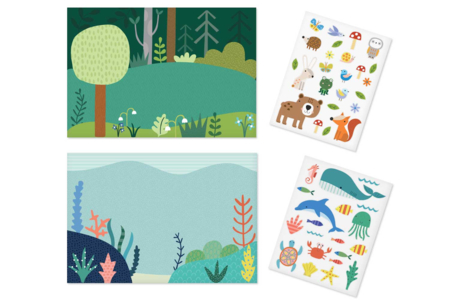 Animal Scene Stickers + Decor - Choose Your Theme - 2 - Creative Sticker Kits - 10doigts.com - Creative Sticker Kits – 10doigts.fr