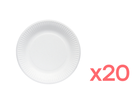 Small White Cardboard Plates - 20 Pieces - 11 - Table Decorations - 10doigts.com - Table Decorations – 10doigts.fr