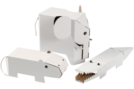 Set de 3 animales gigantes a decorar - Animales para decorar – 10doigts.fr