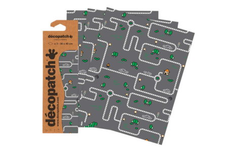 Set de 3 hojas Décopatch N° 907 - Papel DECOPATCH – 10doigts.fr