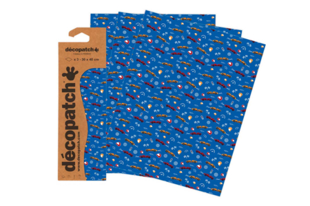 Set de 3 hojas Décopatch N° 908 - Papel DECOPATCH – 10doigts.fr