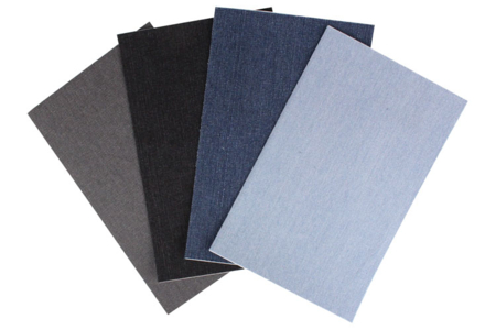 Adhesive Fabrics with Jean Effect - 4 Pieces - 1 - Adhesive Fabrics - 10doigts.com - Adhesive Fabrics – 10doigts.fr