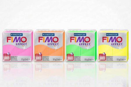 Set de 4 pains de Fimo Néon - Pasta Fimo Effect – 10doigts.fr