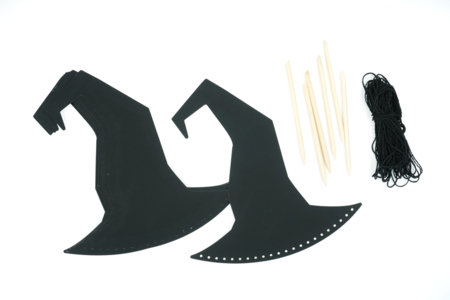 Scratch Witch Hats - 6 Pieces - 3 - Halloween Craft Kits - 10doigts.com - Halloween Craft Kits – 10doigts.fr