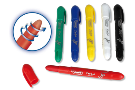 Set de 6 crayones TWIST de cera para maquillaje - Maquillaje creativo para niños – 10doigts.fr