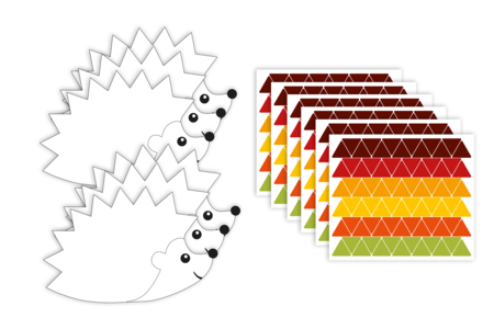 Hedgehog Kit + Stickers - 6 Pieces - 1 - Creative Autumn Kits - 10doigts.com - Creative Autumn Kits – 10doigts.fr