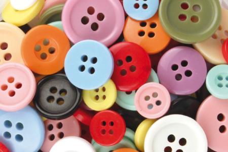 Round Plastic Buttons - Approximately 300 Buttons - 1 - Buttons - 10doigts.com - Buttons – 10doigts.fr
