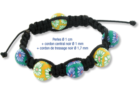 Shamballas with Millefiori Polymer Beads - 1 - Handicrafts for Creating Your Jewelry - 10doigts.com - Handicrafts for Creating Your Jewelry – 10doigts.fr