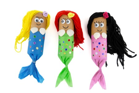 Mermaids with Cardboard Tubes - 2 - Ocean Crafts: Dive into a Creative and Sensory World - 10doigts.com - Ocean Crafts: Dive into a Creative and Sensory World – 10doigts.fr