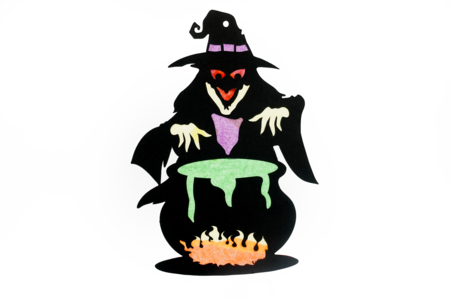 bruja vitral - Kits creativos de Halloween – 10doigts.fr