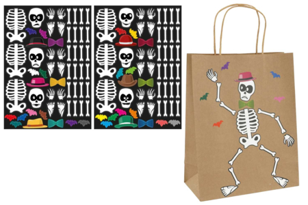 Pegatina Esqueleto Halloween - Gomets Halloween – 10doigts.fr