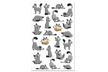 Stickers 3D epoxi - Gatos - Gomets animales – 10doigts.fr