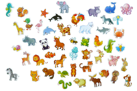 pegatinas animales niños baratas - Gomets animales – 10doigts.fr