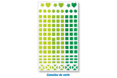 Gomets mosaicos de plástico autoadhesivos - Actividades manuales Deco casa DIY – 10doigts.fr