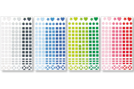Gomets de mosaicos de plástico autoadhesivos - Actividades manuales Deco casa DIY – 10doigts.fr