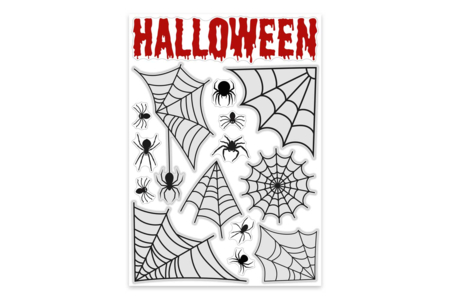 pegatinas telas arañas - Kits creativos de Halloween – 10doigts.fr