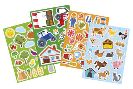 stickers vitrostatiques pour fenêtres - Educational Stickers – 10doigts.fr