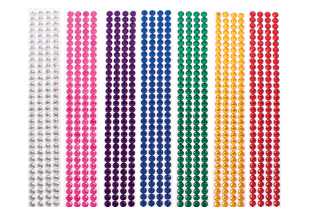 strass adhésifs colorés en bandes - Strass adhesivos – 10doigts.fr