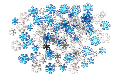 Sparkling Snowflake Rhinestones - 100 pcs - 1 - Rhinestones - 10doigts.com - Rhinestones – 10doigts.fr
