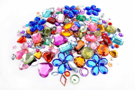Strass corazones multicolores - Strass – 10doigts.fr