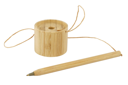 Bamboo Pen + Base - 1 - Wooden Office Items - 10doigts.com - Wooden Office Items – 10doigts.fr