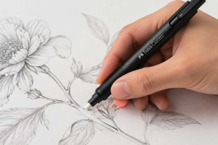 Faber-Castell Precision Eraser Pen - Accessoires de dessin Beaux-Arts – 10doigts.fr