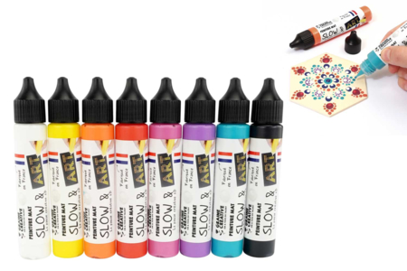 Bolígrafo de pintura 3D - Colores opacos - Pintura en relieve – 10doigts.fr