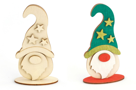 Soporte Gnomo Noel Madera - Decoraciones de Navidad de madera – 10doigts.fr