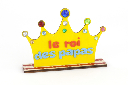 Wooden Crown Photo Holder - 4 - Wooden Shapes - 10doigts.com - Wooden Shapes – 10doigts.fr