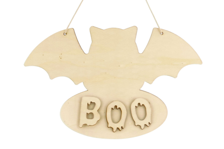 Wooden Bat Door Sign - 4 - Halloween Decoration Stands - 10doigts.com - Halloween Decoration Stands – 10doigts.fr