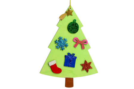 Wooden Tree Ornaments - 6 Pieces - 4 - Wooden Decorative Suspensions - 10doigts.com - Wooden Decorative Suspensions – 10doigts.fr
