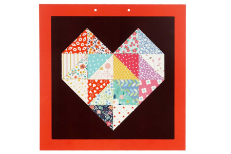 cuadro corazón rojo - Kits creativos en Papel – 10doigts.fr